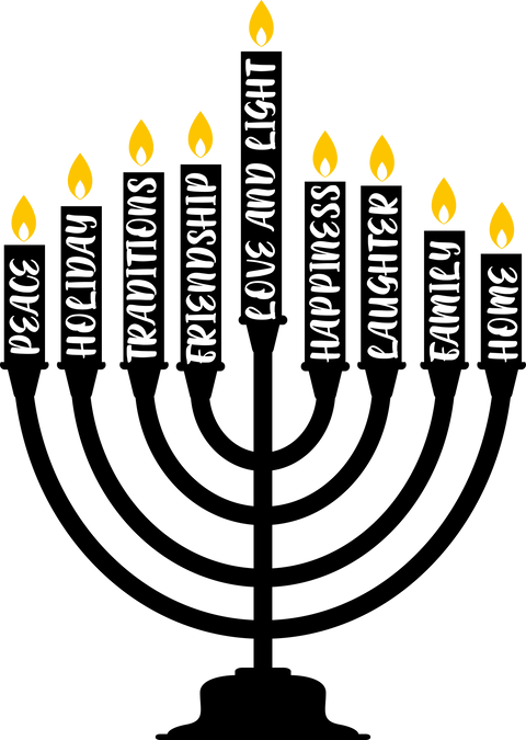 Hanukkah Gifts for Family, Jewish Family Clothing, Hanukkah TShirt, Religious Tshirt, Menorah Graphic Tees, Shalom Shirt, Peace Tees