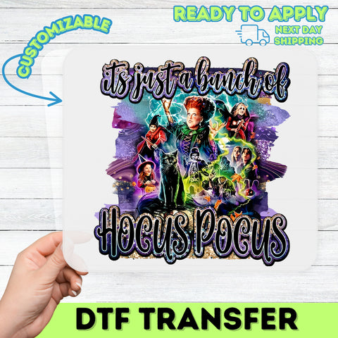 Funny Halloween DTF Transfer Hocus Pocus Iron-On for Halloween Movie Fans T-Shirt or Sweatshirt Ready to Press Gift