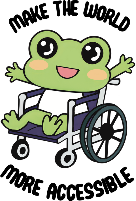 Disability Rights Shirt, Disabled Frog Graphic Tees, Accessibility Shirt, Disability Awareness Month Outfit, Disabilities Support Shirt