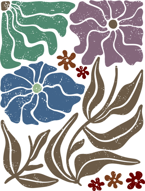 Wavy Flowers Shirt, Floral T-shirt, Wildflower Tshirt, Mother's Day Tee, Cottagecore Shirt, Shirt For Her, Flower Gift, Nature Lover Shirt