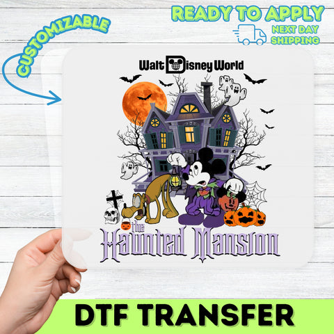 Funny Halloween Iron-On DTF Transfer for Apparel T-Shirt Ready To Press Spooky Character Theme Perfect Gift for Parties