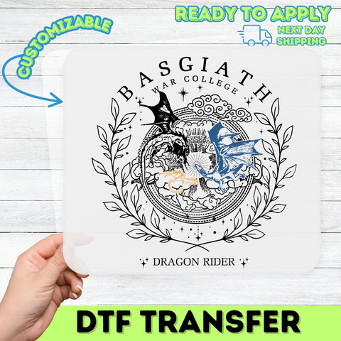 Dragon Adventure Midnight DTF Transfer Ready To Press Fantasy Dungeons RPG Apparel for Mythology and Group Events