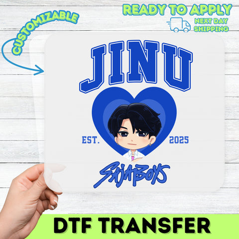 Cute Chibi Style SajaBoys DTF Transfer Ready To Press Iron-On T-Shirt Apparel K-Pop Fan Gift