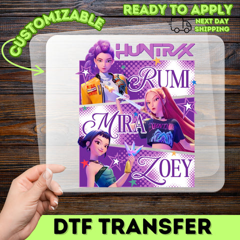 Vibrant Fantasy Anime Adventure DTF Transfer for Young Adult Apparel & Themed Group Celebrations - Ready To Press Iron-On