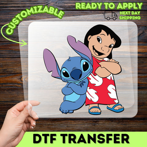 Cute Cartoon Friendship DTF Transfer Ready To Press for Kids T-Shirt Iron-On Celebration Apparel