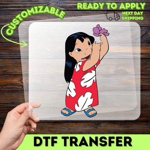 Cute Tropical Cartoon Character DTF Transfer Iron-On for Kids & Family Matching Shirts