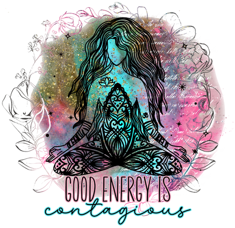 Positive Vibes Shirt, Good Energy is Contagious T-Shirt, Zen Meditate Shirt, Boho Shirt, Good Energy, Celestial Moon Shirt, Astrology Shirt