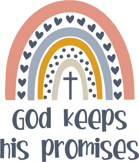 God Keeps His Promises Rainbow Baby Onesie - Funny Infant One-piece Baby Bodysuits - White Baby Onesie 12 Month