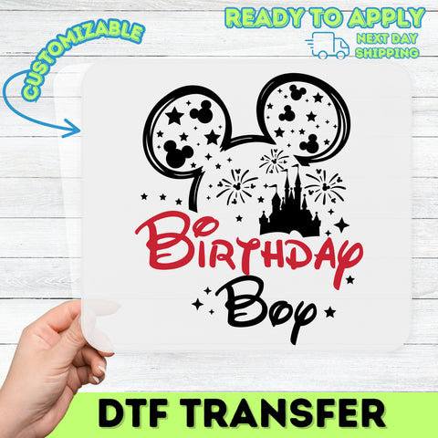 Playful Birthday Celebration DTF Transfer - Funny & Bold Iron-On for Group Party T-Shirts or Hoodies