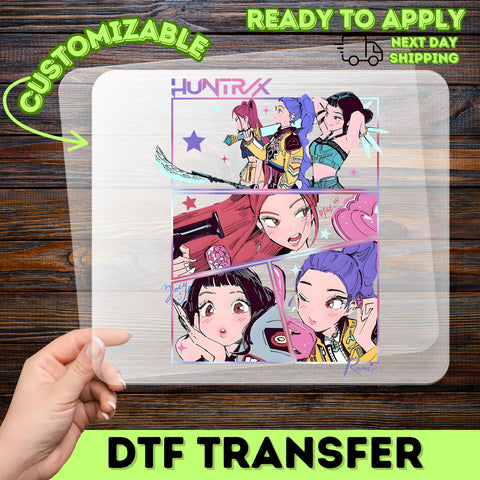 Anime Fantasy Adventure Retro DTF Transfer for Group Cosplay & Fans - Ready to Press Design for Shirts & Apparel