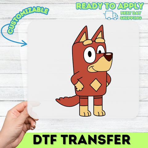 Cute Cartoon Fox Character DTF Transfer Iron-On for Kids T-Shirt or Sweatshirt Ready To Press Family Fun Apparel