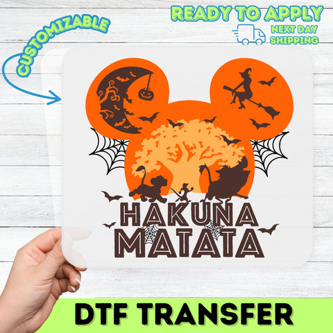 Funny Ready To Press Halloween Movie DTF Transfer with Animated Classics & Witch Moon for Family & Friends Shirts