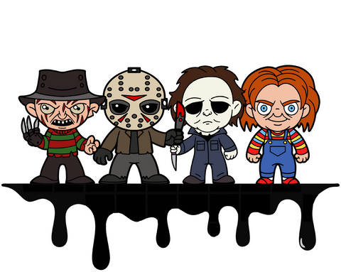 Horror Shirt, Halloween Gift, Squad Goals T-Shirt, Halloween Sweatshirt, Spooky Shirt, Michael Myers Shirt, Chucky Outfit, The Scream TShirt