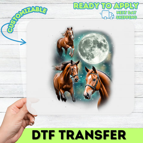 Celestial Horse DTF Transfer | Equestrian Nature Ready To Press for Animal Lover Shirt & Horse-Themed Party Apparel