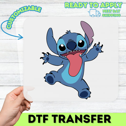 Cute Alien DTF Transfer for Animated Movie Fans Iron-On Ready To Press Apparel Kids Teens