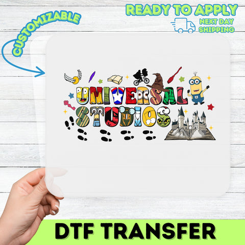 Cartoon Character Pop Culture DTF Transfer Ready to Press Universal Studios T-Shirt Movie Night Theme Park Outfit