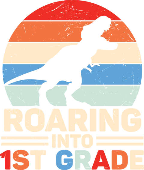 Roaring Into 1st Grade Shirt,Kids Back To School,Dinosaur Shirt,First Grade Shirt,T-Rex School Shirt,Kids Tee,First Grade Student,Dino Shirt