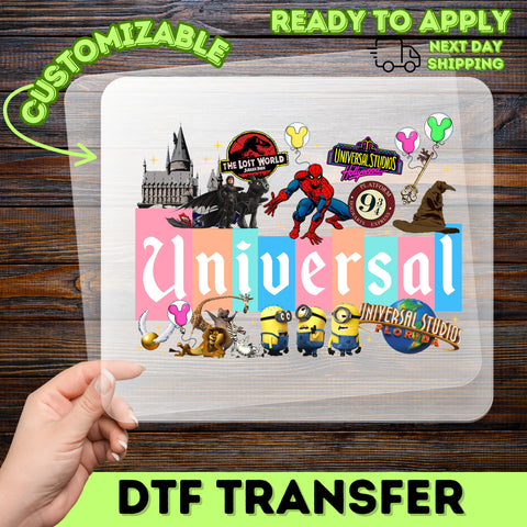 Adventure Movie Icons Ready To Press T-Shirt DTF Transfer for Universal Studios Fans - Vibrant & Colorful Apparel