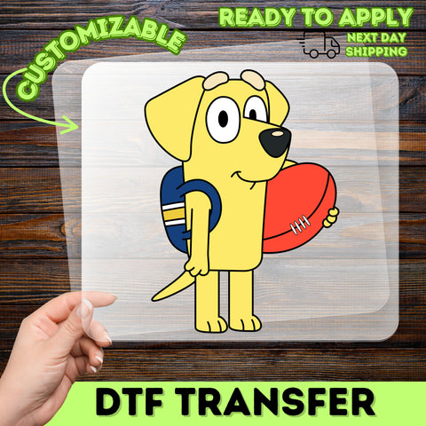 Cute Cartoon Dog School Sports DTF Transfer Ready To Press for Kids T-Shirt & Apparel