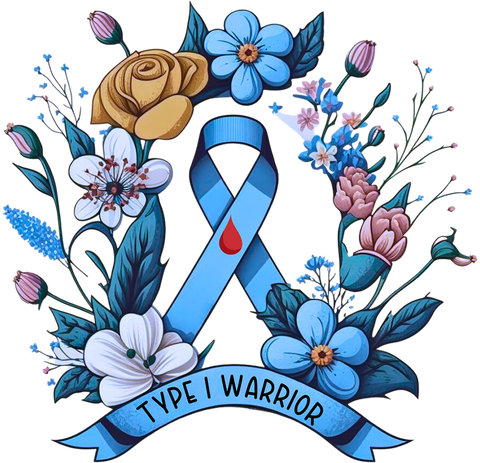 Type 1 Diabetes Awareness Shirt, Diabetes Shirt, Family Support Tshirt, Blue Ribbon Month Shirt, Diabetes Warrior Shirt, Floral Shirt