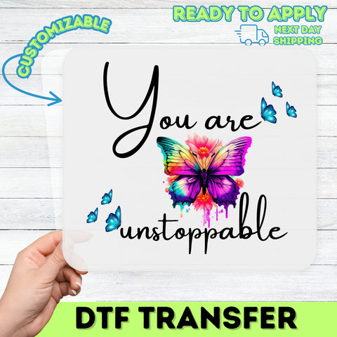 Whimsical Butterfly DTF Transfer for Bohemian Nature Shirt, Ready to Press Colorful Art for Garden Party Apparel, Cute Butterfly Iron-On