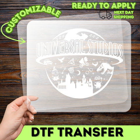DTF Transfer Universal Studios Pop Culture Silhouette Movie Fan T-Shirt Ready To Press Apparel
