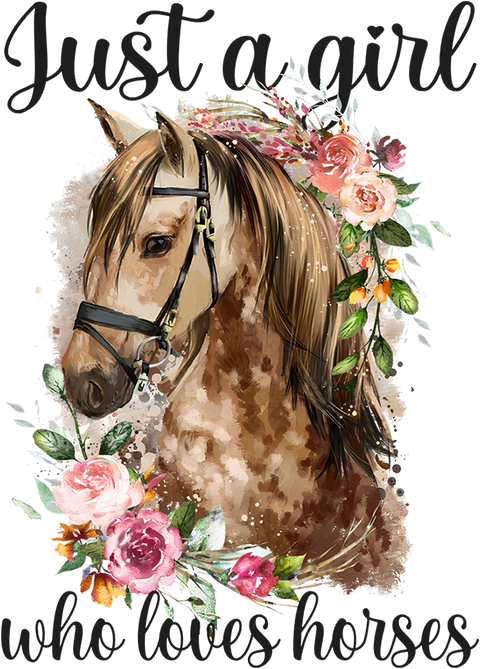Just A Girl Who Loves Horses, Horse Riding, Horse Girl Shirt, Farmer Shirt, Horse Lover Shirt, Gift For Her, Christmas Gift, Country Shirt