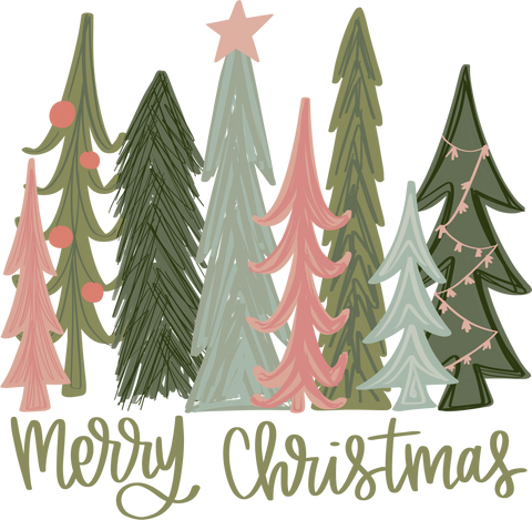 Christmas Tree Sweatshirt, Christmas Hoodies, Cute Christmas Longsleeve , Family Christmas Sweatshirt, Colorful Christmas Trees Shirt