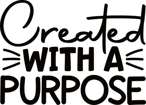 Christian Clothing, Gifts for Her, Motivational TShirts, Religious Outfit, Faith T Shirt, Created With A Purpose T-Shirt, Church Tshirt