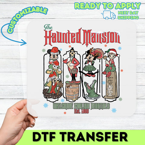 Ready to Press Funny Halloween Character DTF Transfer for Festive Shirts & Sweatshirts - Perfect for Adult Holiday Wear