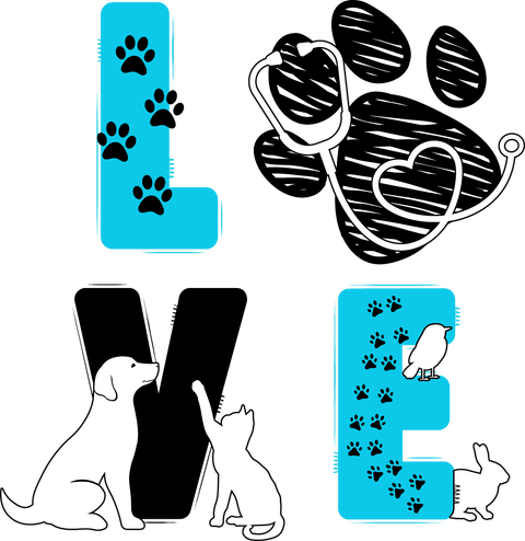 Dogs Cats Animals Love Veterinary Tee, Vet Tech Week Gift Idea, Veterinarian Shirt, Vet Technician Shirt, Veterinary Gift, Veterinary Tshirt