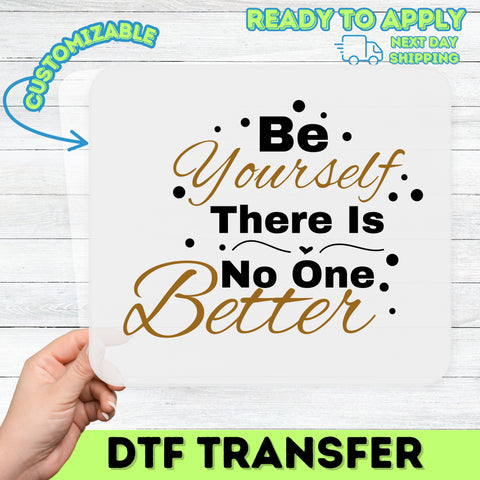 Better Yourself Motivational DTF Transfer Ready To Press for Inspirational Shirt, Fitness Apparel, & Self-Improvement Gifts