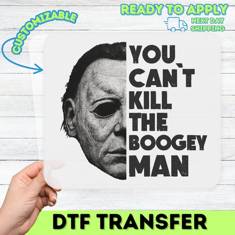 Horror Classic Halloween Michael Myers Ready To Press DTF Transfer Iron-On for Vintage Grunge T-Shirt Apparel