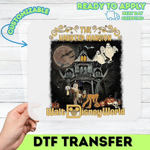 Cute Halloween Cat Iron-On Ready To Press DTF Transfer for Kids T-Shirt - Adorable Cat Design for Spooky Fun