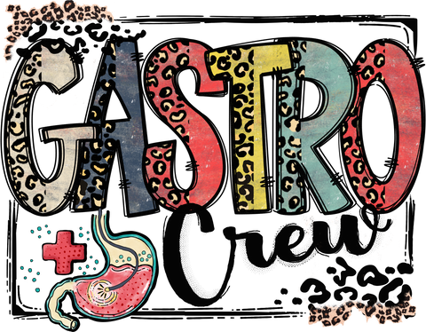 Gastroenterology T-Shirt, Anatomical Gastro Tee, Vintage Nurse T Shirt, Gastro Crew Shirt, Leopard Lettering Gastro TShirt