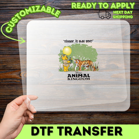 Cute Safari Adventure DTF Transfer | Jungle Theme Cute Animal Iron-On for Family Shirts | Ready to Press Nostalgic T-shirt