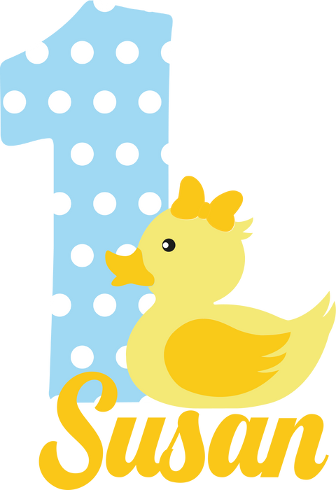 1st Birthday Bodysuit, First Birthday Onesie®, Personalized Birthday Onesie®, Cute Duck Birthday Bodysuit, Firstday Birthday Baby Raglan