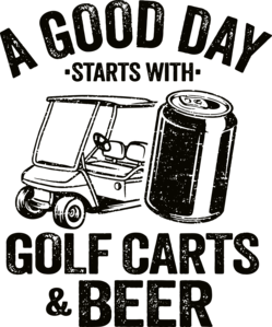 Funny Drinking Shirt, A Good Day Starts With Golf Carts And Beer, Shirts For Men, Beer Shirt, Golf Cart Shirt, Oktoberfest Shirt