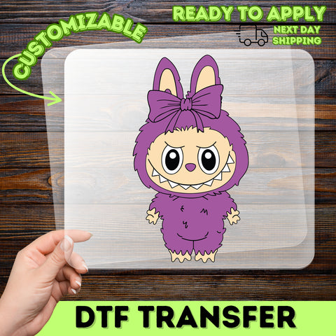 Cute Monster Costume Halloween DTF Transfer Inkjet Ready To Press Iron-On for Family Matching Party T-shirts Sweatshirts