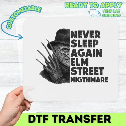 Spooky Horror Icon Halloween DTF Transfer Ready To Press Iron-On for T-shirt Sweatshirt - Perfect for Fans & Party-Goers
