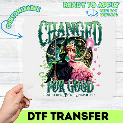 Steampunk Witch Transformation DTF Transfer for Shirts & Hoodies - Gothic Fantasy, Halloween Apparel Iron-On