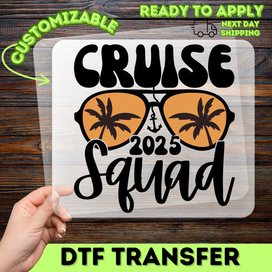 Tropical Vacation Vibes Sunsets Ready To Press DTF Transfer for Summer Party Beach T-shirts & Group Apparel