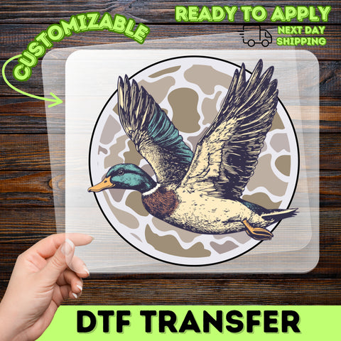 Vintage Duck Adventure DTF Transfer for Nature Lovers Ready to Press Outdoor Enthusiast T-Shirt Apparel