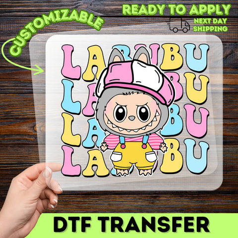 Cute Kawaii Cartoon Animal DTF Transfer Iron-On for Kids T-Shirt & Hoodie, Ready to Press Playful Design, Perfect for Group Costumes