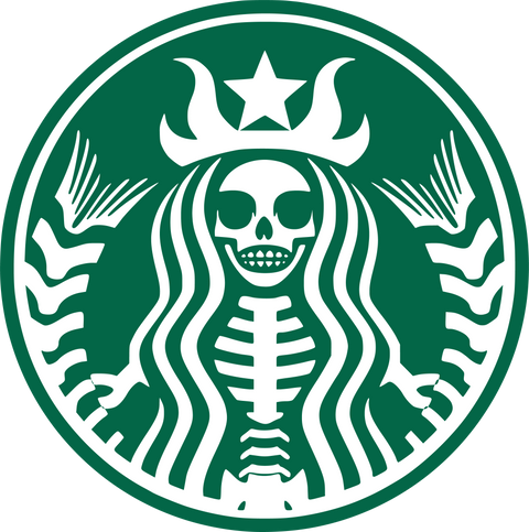 Crewneck Spooky Season Coffee Shirts for Women, Witch Skull Coffee Brew Halloween Gifts for Her, Halloween Skeleton Coffee Shop Logo T Shirt