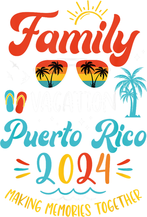 Family Vacation Puerto Rico 2024 Shirt, Family Trip Puerto Rico Shirt, Family Vacation 2024 Matching Shirt, Family Trip 2024, Summer Shirts