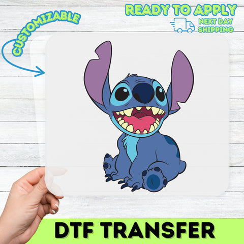Cute Cartoon Character DTF Transfer for Fun Family T-Shirts, Disney-Inspired Ready To Press Iron-On Heat Transfer for Kids Apparel