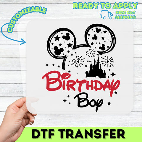 Funny Birthday Party Shirt Celebration Humor DTF Transfer Iron-On Ready To Press Group Matching Outfit