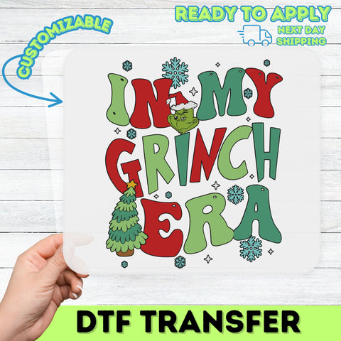 Funny Christmas Grinch DTF Transfer Ready to Press for Holiday T-Shirts Men Women Family Group