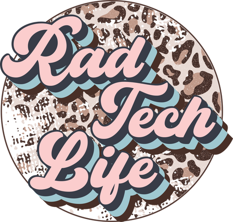 Radiology Technician Leopard Print Hoodie for Rad Tech Week, Retro Rad Tech Life Long Sleeve for Radiology Students, Radiologist Sweatshirts